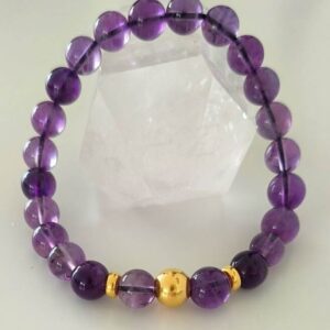 armband amethyst und silber vergoldet
