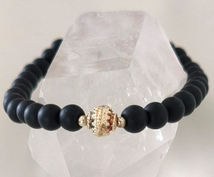 armband onyx und 925 sterling silber